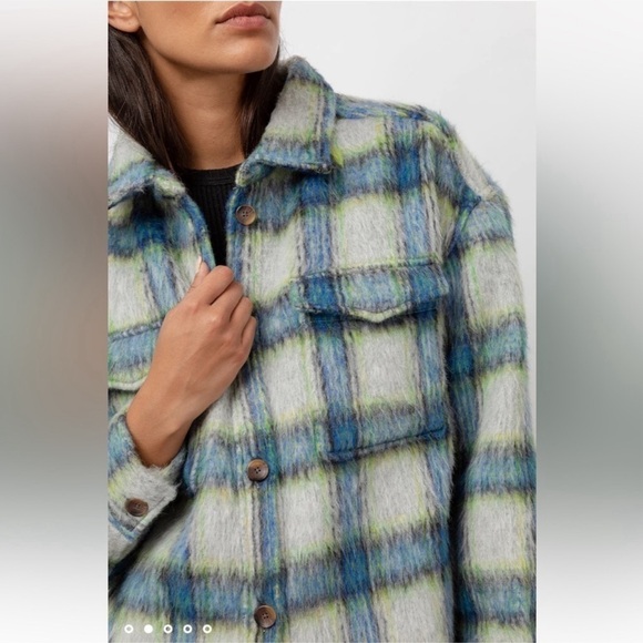 Rails Turner Shirt Jacket Cobalt Lime Smoke ๐ - Picture 5 of 5